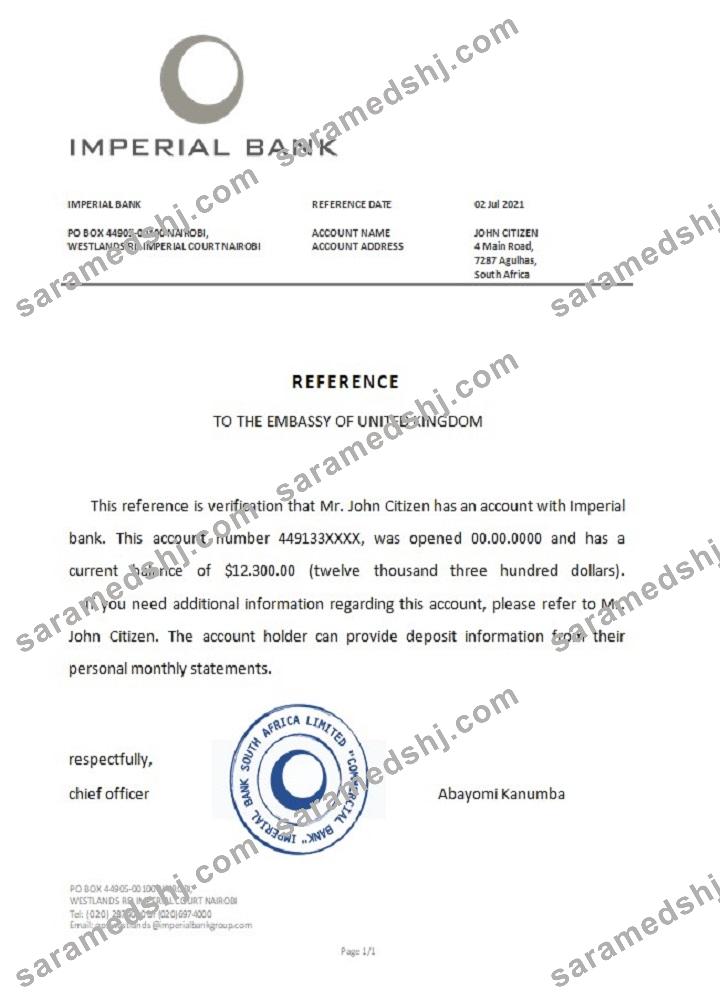 South Africa_Imperial bank_reference